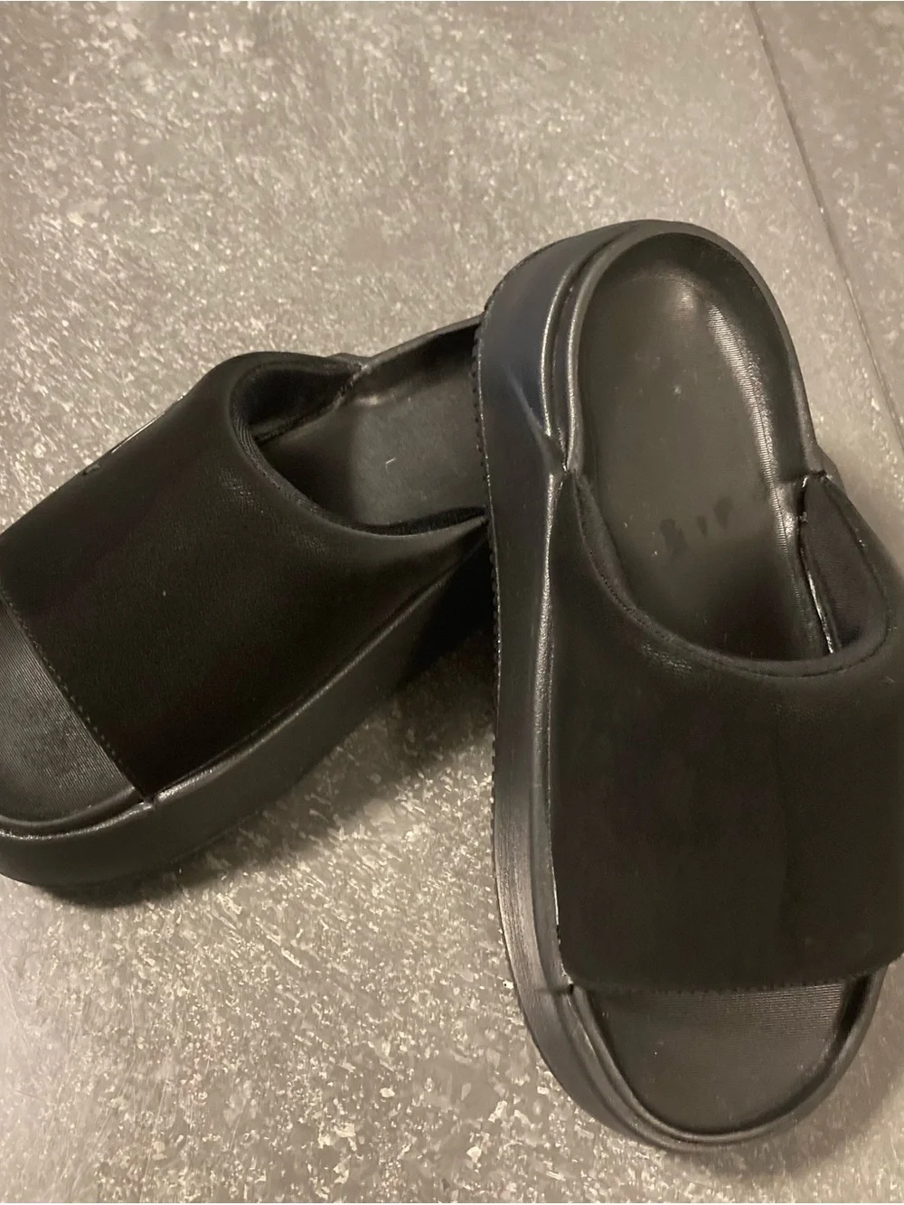 Nike Calm Elevation  Black womens slides